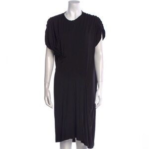 Zero + Maria Cornejo Black Asymmetrical Jersey Dress